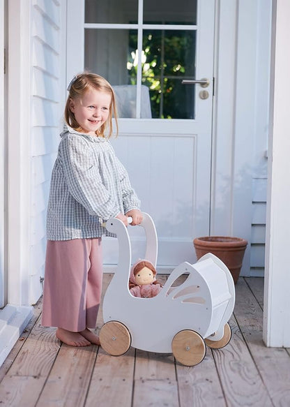 Tender Leaf Toys - Sweet Swan Pram 18m +