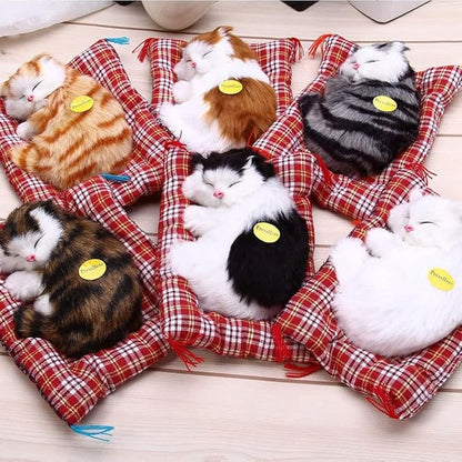 Simulation Lovely Cat Make Sounds Doll Cute Sleeping Plush Cats