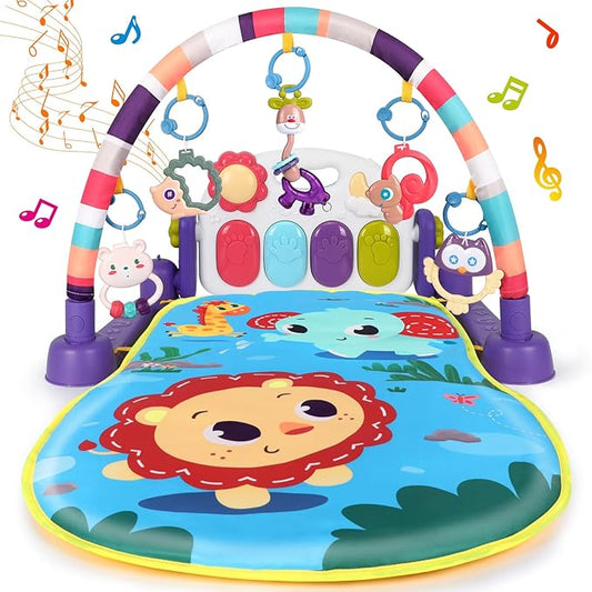 Baby Gym Play Mats Tummy Time Mat Musical Activity Center 0-3 6 9 12