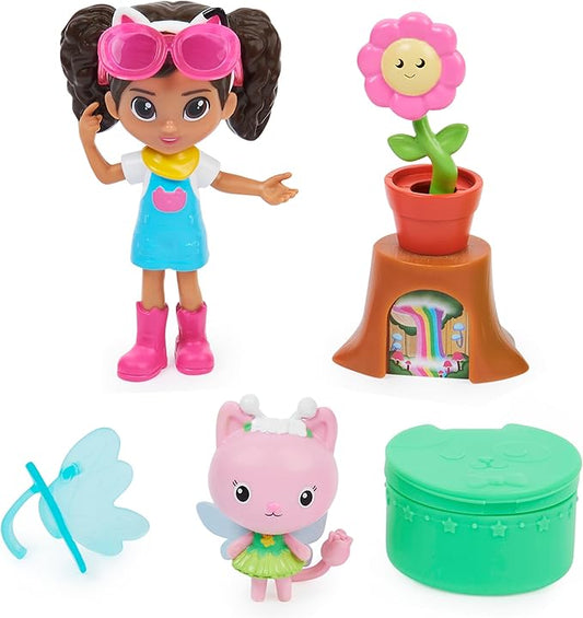 Gabby’s Dollhouse, Flower-rific Garden Set with 2 Toy Figures 2 Accessories, 3 and
