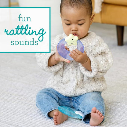 Infantino Shake & Soothe Water Teethers - Sensory Exploration and 2-Pack