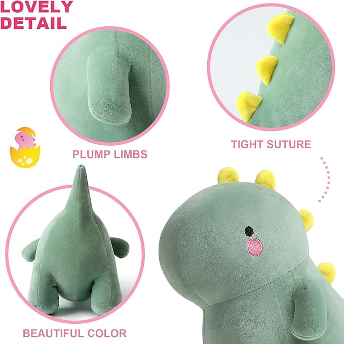 Ditucu Cute Dinosaur Stuffed Animals Toys Plush Dolls Soft Dino 10 inch