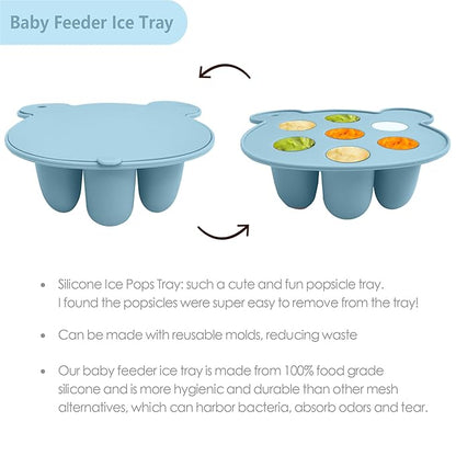Baby Food Feeder Pacifier with Breast Milk Popsicle Teether-Silicone Forage