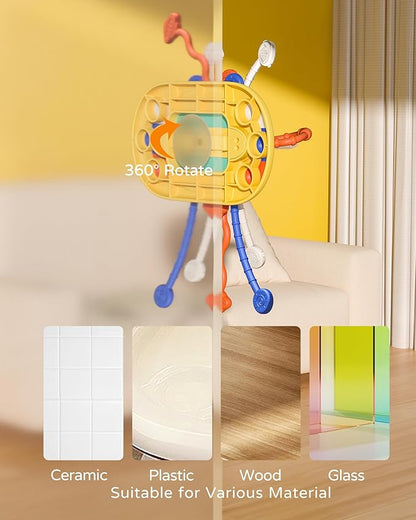 High Chair Toys with Suction Cup, Montessori Toys for 1 Year Old