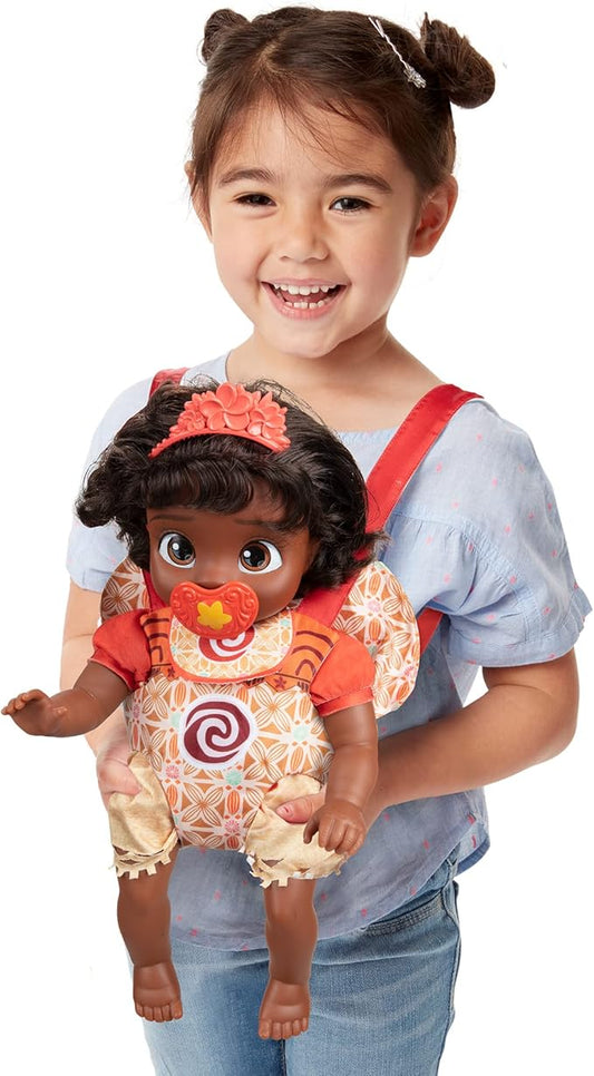 Disney Princess Moana Baby Doll Deluxe with Tiara, Carrier