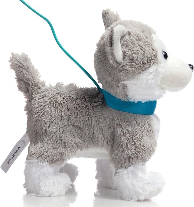 HollyHOME Plush Animated Puppy Husky Puppy Dog Toy Pet 12 Inches