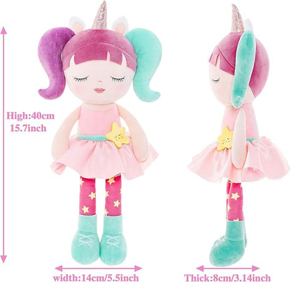Lazada Unicorn Rag Girl Dolls Baby Gifts Soft Plush Doll 16"