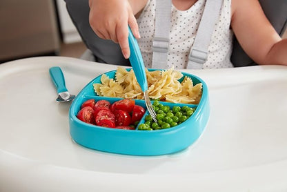 NUK Kiddy Cutlery Bundle, Includes 1 Fork, 1 Knife, & 1 Spoon, Durable Stainless Steel, BPA & Latex-Free, 18+ Months
