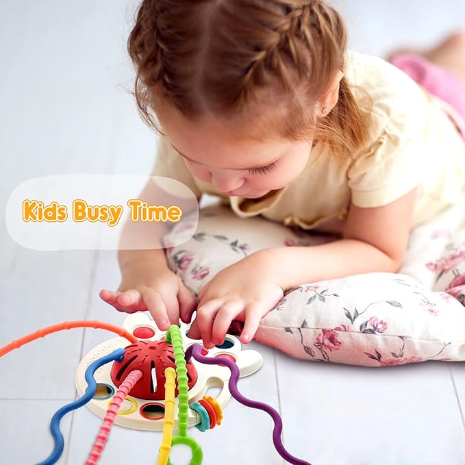 AiTuiTui Sensory Montessori Baby Toys 6 to 12 Months, Toddler Travel Toys for 1 2 Year Old Boy Girl Birthday Gifts 9 10 18 Months