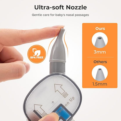 Baby Nasal Aspirator, 75 kPa Powerful Suction 4-in-1 Booger