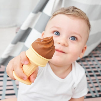 Smily Mia Freezer Teether for Babies 12-18Months,Freezable Ice Cream Toy for 6-12Months Babies 3-6Months for