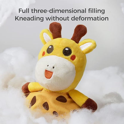 TUMAMA Baby Security Blanket Lovey,Soft Fleece Velvet Minky Dot Blanket with Stuffed Animal&Teething Rings