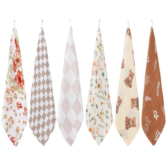 LifeTree Baby Washcloths, Muslin Face Towels
