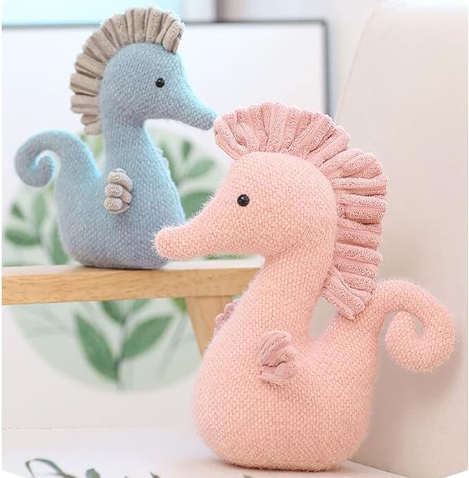 Stuffed Sea Horse Plush Animals Toys Seahorse Dolls Decorations Gifts 8.6 Inches