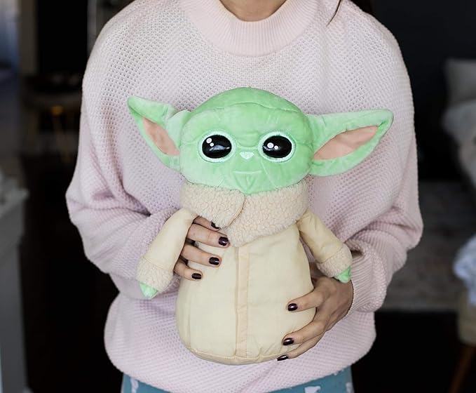 Loungefly Star Wars: The Mandalorian The Child 12-Inch Plush Toy with Pocket Zipper | Baby Yoda Plush Clip-On Doll