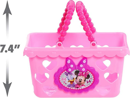 Minnie Bow-Tique Bowtastic Shopping Basket Set with Pretend Food and