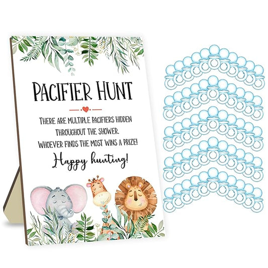 Baby Shower Party Games Baby Shower Pacifier Hunt Games Include 50 Blue
