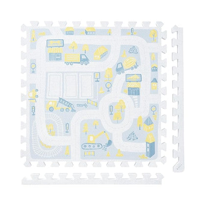 Super 1 Inch Thick Premium Quality Exercise & Baby Foam Play Mats - Expandable Large Non-Toxic Odorless Floor Mat 6 Tiles 6x4ft -Peel-Resistant