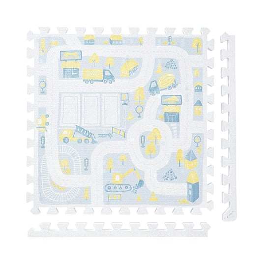 Super 1 Inch Thick Premium Quality Exercise & Baby Foam Play Mats - Expandable Large Non-Toxic Odorless Floor Mat 6 Tiles 6x4ft -Peel-Resistant