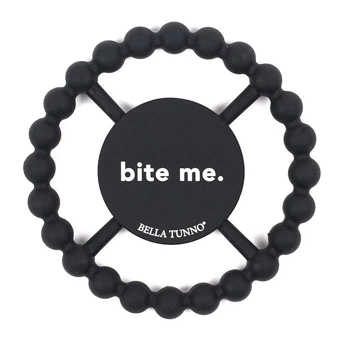 Bella Tunno Happy Teether ??Soft & Easy Grip Baby Teether Toy, Silicone Teether Ring to Help Soothe Gums