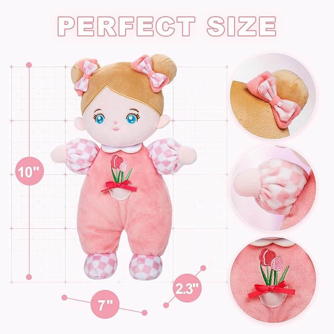 OUOZZZ Soft Baby Doll for Girls - My First Baby 10"