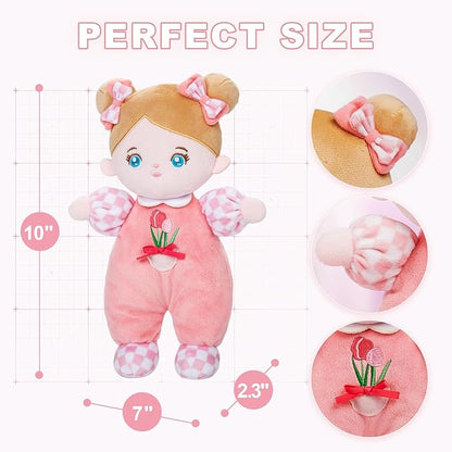 OUOZZZ Soft Baby Doll for Girls - My First Baby 10"