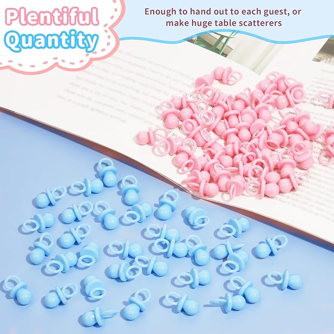 Baby Shower Pacifiers, 150 Mini Pacifiers for Baby Shower