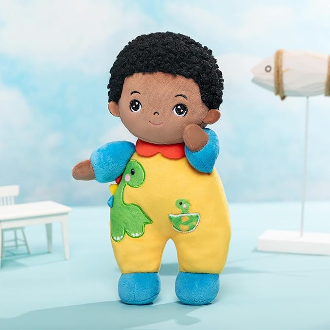 OUOZZZ Soft Black Baby Boy Doll- My Buddy Doll Birthday 10"