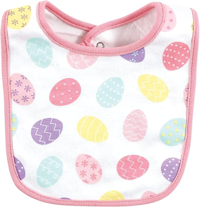 Hudson Baby Unisex BabyCotton Bib and Headband or Caps Set