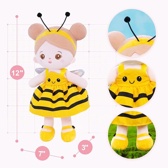 OUOZZZ Soft Baby Doll for Girls - My First Baby 12"