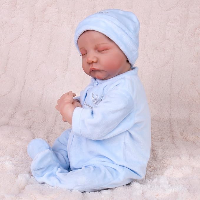 Aori Reborn Baby Dolls Clothes 20 inch Outfit Blue Set 18-20 Inch