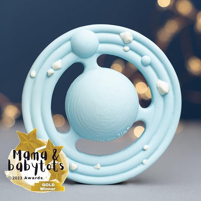 Planet CH3W (Blue) Natural Rubber Baby Toy for Teething, Bath