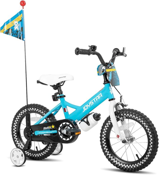 JOYSTAR Little Daisy Kids Bike for Girls Boys Ages 2-7 Years, 12 14 16 Inch Girls Bikes with Doll Bike Seat & Streamers