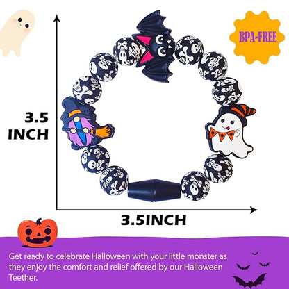 Halloween Baby Toy Gothic Baby Teether Ring Baby Stuff Teething