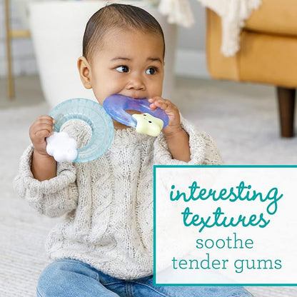 Infantino Shake & Soothe Water Teethers - Sensory Exploration and 2-Pack