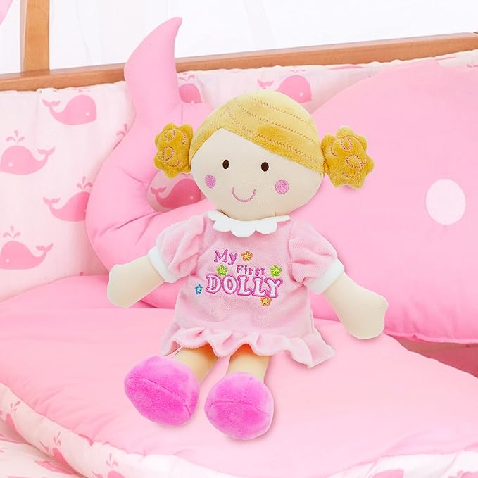June Garden 12" My First Doll Kaitlyn - Soft Plush Baby Doll