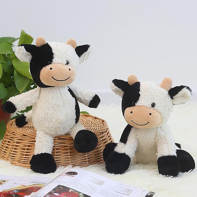11.8 inches Cow Stuffed Animal Soft Plush Cute Cow Doll