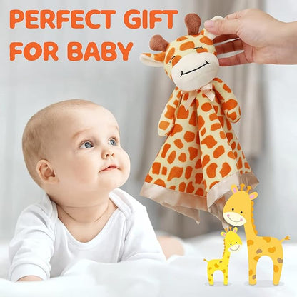 Pro Goleem Giraffe Loveys for Babies Soft Security Blanket Snuggle 16 Inch
