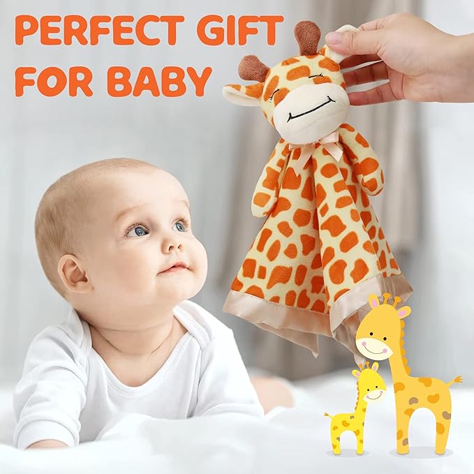 Pro Goleem Giraffe Loveys for Babies Soft Security Blanket Snuggle 16 Inch