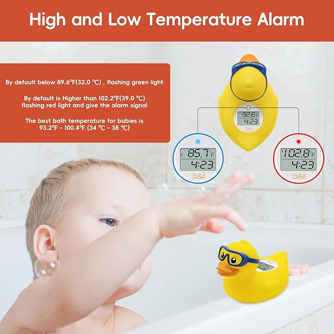 b&h Baby Bath Thermometer and Room Thermometer - Upgraded Sensor,