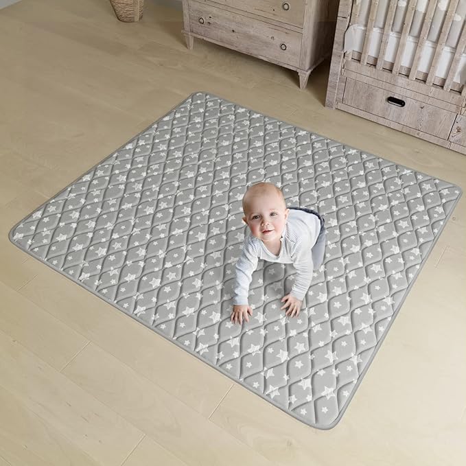 Premium Foam Baby Play Mat 71''x59'', One-Piece Crawling Mat Non Slip Cushioned Baby Mats for Playing 71x59 Inches