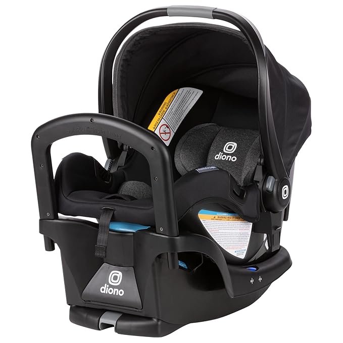 Diono Quantum 4 3-in-1 Travel System with LiteClik 30 R SafePlus Infant Car Seat and Base, Rear-Facing for Infants 4-30lbs, Includes Infant Car Seat Folding Stroller and Toddler Seat (Black Jet)
