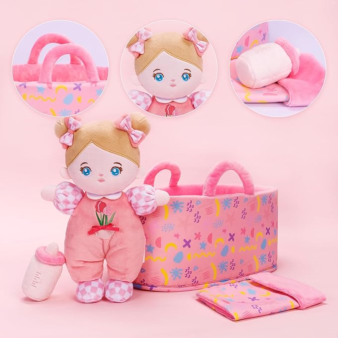 OUOZZZ 10" Soft Baby Doll Gift Set - First Baby