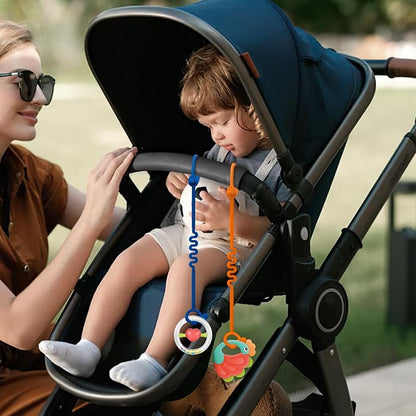Baby Toy Strap - Keep Your Baby's Toys and Sippy Cups Secure with Toy Straps and Sippy Cup Strap, 5 Pack Adjustable Silicone Straps for Strollers