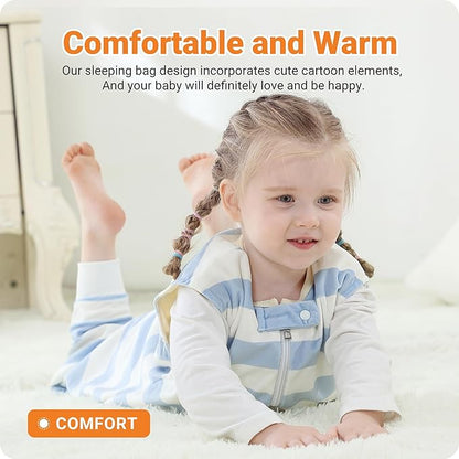 Infant Toddler Sleeping Bag, Baby Sleeping Sack Sleeveless 4 Season 3-5T, Raccoon