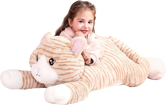 IKASA Large Cat Stuffed Animal Plush Toy,Giant Kitten Cute Jumbo Soft Toys (30 inches,