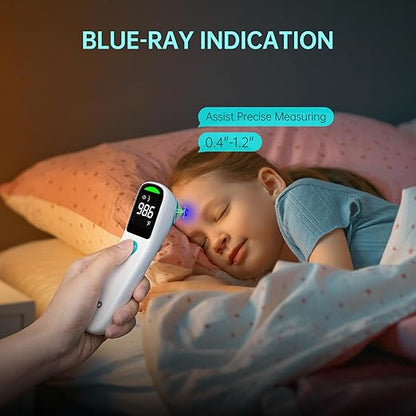 No-Touch Forehead Thermometer, 1s Accurate Reading and 3-Color Indicator 2-in-1 Infrared
