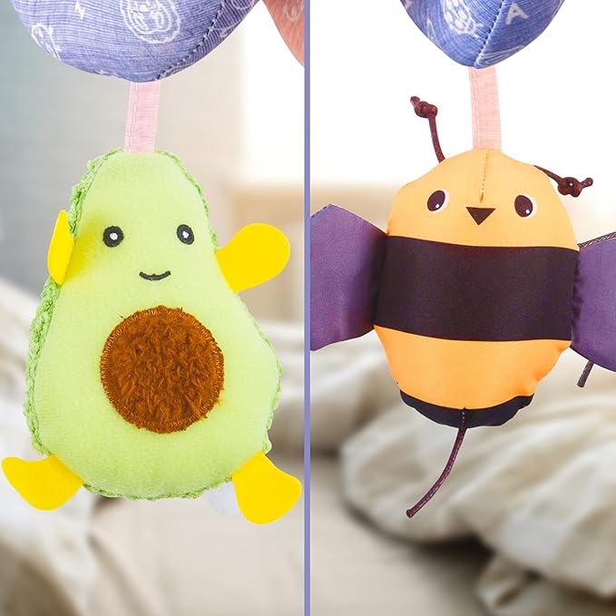 Infant Baby Orange Fox Spiral Plush Activity"