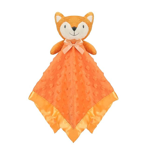 Pro Goleem Fox Security Blanket Orange Soft Baby Lovey Unisex 16 Inch