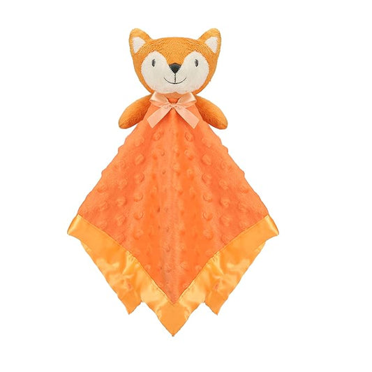 Pro Goleem Fox Security Blanket Orange Soft Baby Lovey Unisex 16 Inch